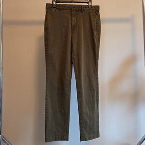 Banana Republic Olive Green Chino Pants Men's 31x31 Slim Fit
